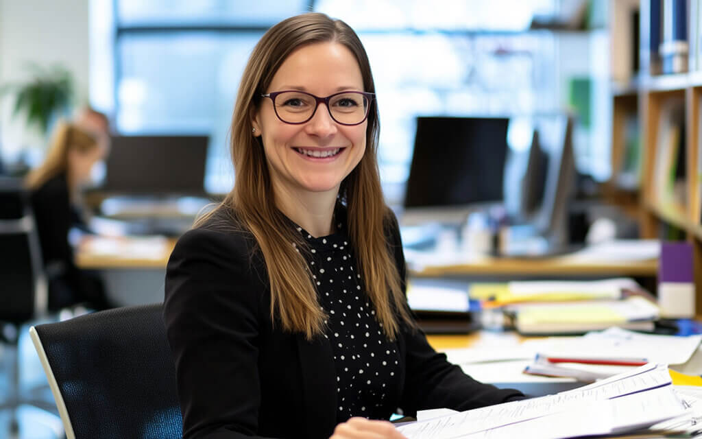 Dual studieren im öffentlichen Dienst 4 Dual studieren im öffentlichen Dienst: eine Studentin in ihrer Behörde