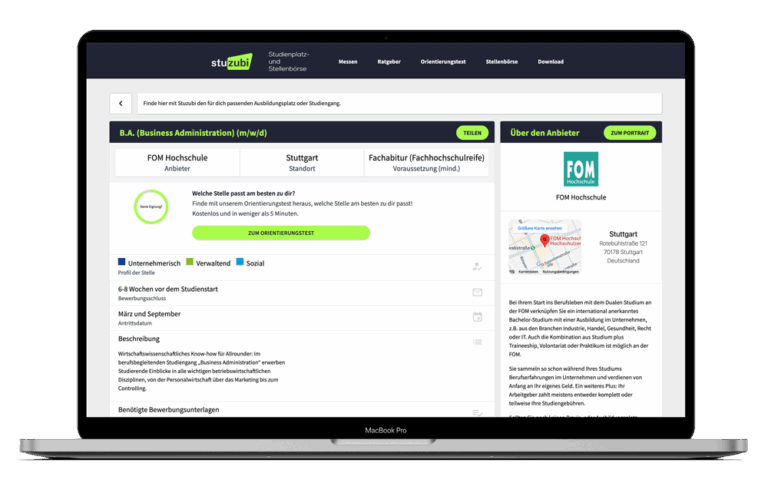 Grafik Stellenbörse Darstellung Laptop