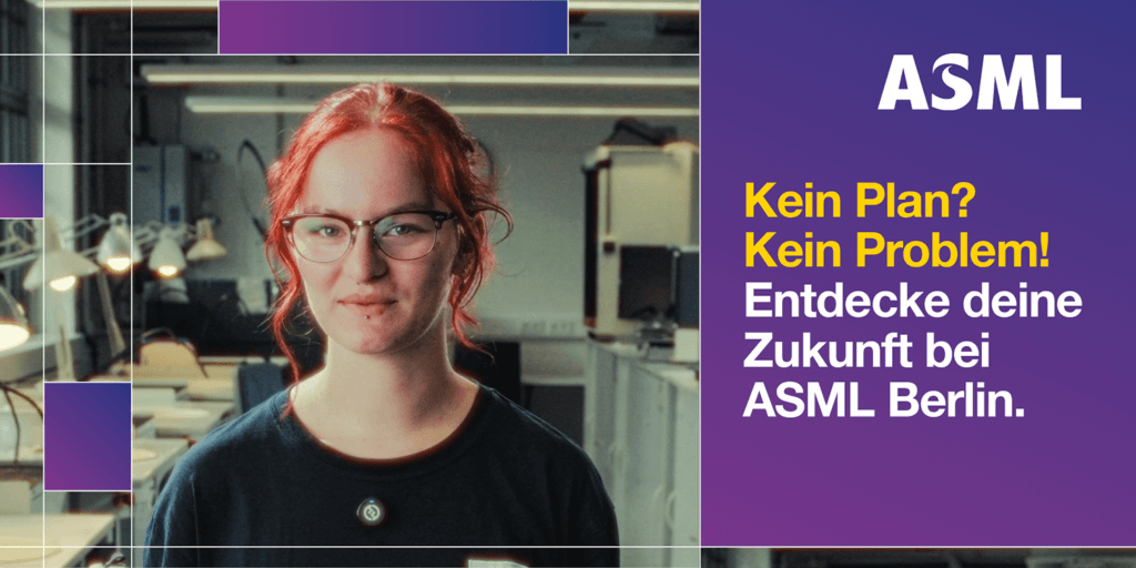 Anzeige Ausbildungsstellen ASML Berlin