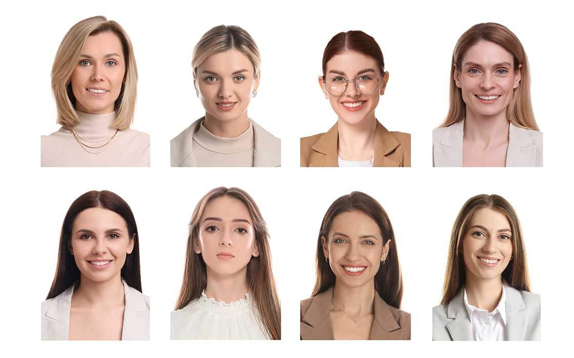 Bewerbungsfotos junger Frauen © Adobe Stock