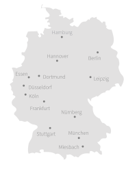 Stuzubi bietet Studien- und Ausbildungsmessen an 13 Standorten Deutschlands: München, Essen, Stuttgart, Hannover, Köln, Miesbach, Berlin, Hamburg, Düsseldorf, Dortmund, Nürnberg, Frankfurt, Leipzig